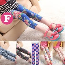 Baby Kids Girls Leggings Pants Underwear Printed Trousers For 3-12 Years BF4U, €1.80 - 1