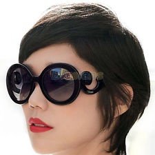 Womens Ladies Fashion Design Spectacles Sunglasses Retro Baroque Round Glasses, €1.86 - 1