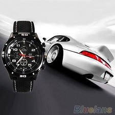 Mens Racer Military Pilot Aviator Army Style Silicone Sport Wrist Watch New BF4U, €3.14 - 1