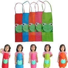 BF0U Cartoon Frog Print Kids Children Waterproof Apron Overclothes For Painting, €1.45