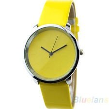 Mens Womens Fashion Simplicity Faux Leather Band Quartz Analog Wristwatch BF4U, €2.47