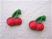 Grote kersen strik, satijn en grosgrain ~ 6 cm ~ Roze - 3 - Thumbnail
