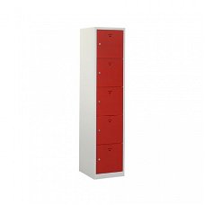 Locker 5 deur / 30 cm / glad deur