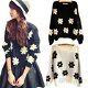 Womens Daisies Print Pullover Sweater Sunflower Jumper Knit Coat Top Blouse BF2U, €11.72 - 1 - Thumbnail