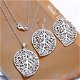 New Design Fashion Leaf Style Silver Plated Earrrings Chain Necklace Set Jewelry, €1.75 - 1 - Thumbnail