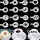 16Pcs NW Cappuccino Coffee Barista Stencils Template Strew Pad Duster Spray BF4U, €1.70 - 1 - Thumbnail