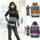 Women's Korean Fashion Striped Stand-up Collar Long Sleeve Loose Sweater, €8.96 - 1 - Thumbnail