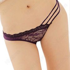 Cross Perspective Lace Low Waist Openwork Underpants Lingerie Briefs Clearance, €0.99