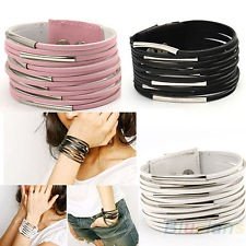 Popular Simple Multilayer Cortical Metal Ring Wide Bangle Bracelet Clearance, €0.99 - 1