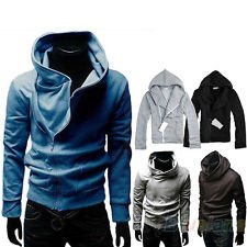 Men Casual Fashion Personality Zip Stayed Hooded Stand Jacket Coat UK Style BF4U, €12.16 - 1