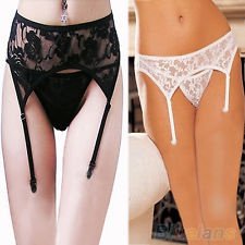 Women Lace Thigh High Silk Garter For Stockings Pantyhose Lingerie G String BFCU, €1.22