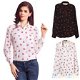 Collared Chiffon OL Shirt Blouse Womens Kiss Print Long Sleeve Tops T-Shirt BF2U, €5.47 - 1 - Thumbnail