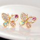 Delicate Women Lady Crystal Rhinestone Hollow Ear Stud Butterfly Earrings BF2U, €0.99 - 1 - Thumbnail
