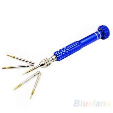 New 5 In 1 Mobile Phone Opening Tools Screwdrivers Set Cellphone Repair Kit BF2U, €2.12