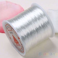 White Stretchy Elastic Crystal String Cord Thread Useful DIY Jewelry Making BF4U, €1.09