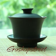 Chinese Wonderful rare YiXing ZiSha Glazed GaiWan 90ml Dark Brown, €10.98 - 1