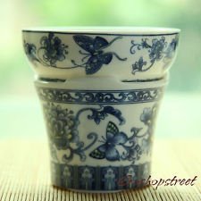 Top Grade Chinese JingDe Romantic Spring Butterfly Porcelain Tea Strainer #L02, €17.98 - 1