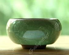 50ml Green Calvings Ice Break Veins Pattern Crystalline Glaze Celadon Tea Cup, €14.98