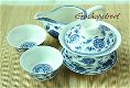 4pcs Chinese Porcelain Five Blessings Gaiwan Pitcher Cha hai teacup tea set 90ml, €21.98 - 1 - Thumbnail
