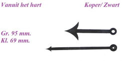 === Wijzers = koper/zwart = gebruikt === 24910