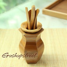 5Pcs Bamboo Delicate Tea tool Teaset * Teaspoon Clamp Tundish Needle Measure *, €22.98