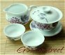 4pc Chinese Porcelain aubergineFlower Gaiwan Pitcher Chahai teacup tea set 100ml, €23.98 - 1 - Thumbnail