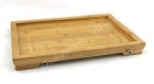 Graceful Flat Plate Bamboo Chinese Gongfu Tea Table Serving tray 37*26cm L07, €39.98