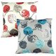 Hot Grey Blue Red Leaves Decor Throw Pillow Cushion Cover Square 20