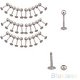 10x Stainless Steel Ball Labret Lip Ring Bar Body Piercing Jewelry Studs BF4U, €0.99 - 1 - Thumbnail