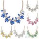 Hot Fashion Bright Crystal Drop Resin Flower Statement Choker Bib Necklace BF4U, €2.84 - 1 - Thumbnail