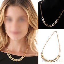 New Charm 2 layer Chains Metal Alloy Plated Golden Circles Pendant Necklace BF4U, €0.99 - 1