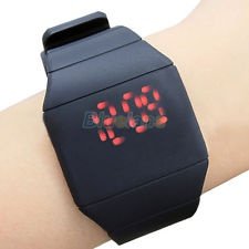 Men Women Touch Red Digital Led Rubber Sport Wrist Watch New Arrival 2013 BF1U, €1.37