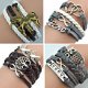 Women Multicolor Infinity Owl Charm Bracelet Multilayer Leather Cuff Bangle BF2U, €1.18 - 1 - Thumbnail