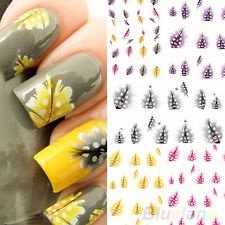 1 Sheet Feather 3D Nail Art Water Decal Sticker Fashion Tips Decoration BF4U, €0.99 - 1