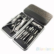 12pcs Manicure Pedicure Nail Stainless Steel Clippers Scissors Grooming Set BF4U, €7.16 - 1