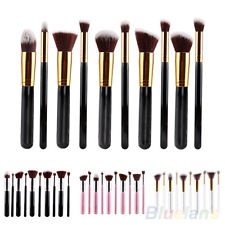 10PCS Pro Stunning Makeup Brushes Set Kits Kabuki Cosmetics Brush Beauty Tool, €9.96