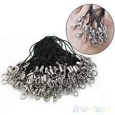100Pcs Black Cell Phone Lanyard Cords Strap Lariat Mobile Lobster Clasp BF4U, €2.09 - 1