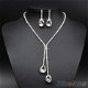 Fashion Bridal Wedding Silver Plated Crystal Rhinestone Necklace Earrings Set, €2.40 - 1 - Thumbnail