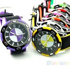 Rubber Gel Mens Womens Sports Fashion Style Wrist Quartz Sillicone Watches BF4U, €3.42