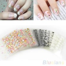 50 Sheets Elegant Rose Butterfly Nail Art Sticker Tips Transfer Decal Manicure, €3.24