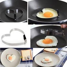 Cook Fried Egg Pancake Stainless Steel Heart Shaper Mould Mold Kitchen Tool BF4U, €0.99