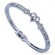 Women's Chic Fashion Gift Crystal Rhinestone Love Heart Wedding Bangle Bracelet, €1.27 - 1 - Thumbnail
