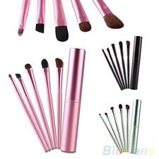 5 PCS Pro Makeup Eyeshadow Brushes Set Cosmetic Tools Metal Holder, €2.36 - 1