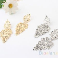 Women Retro Beautiful Gorgeous Silver Golden New Bohemian Pierced Earrings BF3U, €0.99