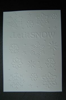 11. KERST opleg kaartje Let it snow - 1