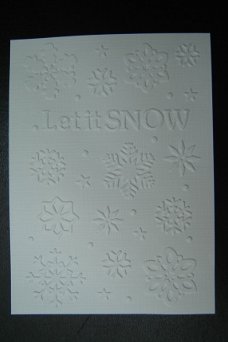 11. KERST opleg kaartje Let it snow