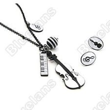 Creative Chic Mini Cute Violin Keyboard Pendant Necklace Sweater Chain Clearance, €0.99