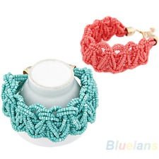 Hot Womens European Bohemian Style Retro Beads Knotted Bracelet New BF4U, €1.43 - 1