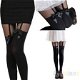 New Vintage Sexy Stockings Pantyhose Tattoo Mock Bow Suspender Sheer Tights BF4U, €2.95 - 1 - Thumbnail