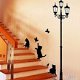 DIY Art Black Cat Under Street Lamp Decorative Wall Sticker Decals Living Room, €1.91 - 1 - Thumbnail